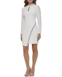 Guess - Crepe Cut Out Sheath Dress Lässiges Kleid - Lyst
