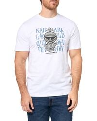 Karl Lagerfeld - Paris Pullover Short Sleeve Knight Karl Graphic T-shirt - Lyst