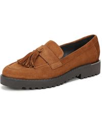 Franco Sarto - Carolynn Loafer Saddle Brown Suede 7 W - Lyst