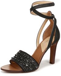 Franco Sarto - S Eleanor Ankle Strap High Heel Sandal Black 5 M - Lyst
