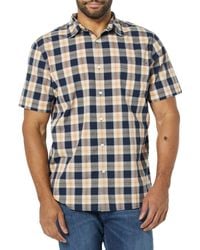 Amazon Essentials - Chemise en Popeline à ches Courtes Coupe Ajustée - Lyst