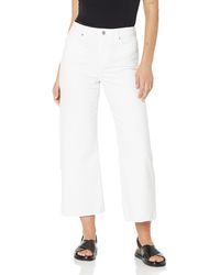 PAIGE - Anessa Maternity Jeans With Raw Hem - Lyst