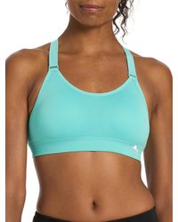 PUMA - 2 Pack Seamless Sports Bra Aquatic/black Small - Lyst