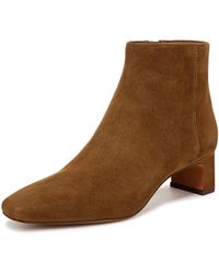 Vince - S Silvana Ankle Boot Elm Wood Brown Suede 12 M - Lyst