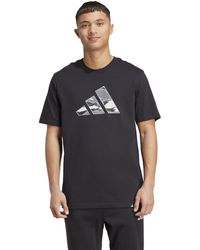adidas - Tall Size Camouflage Graphic T-shirt - Lyst