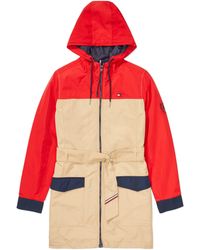 Tommy Hilfiger - Adaptive Colorblock Hooded Jacket With Magnetic Closure - Lyst