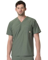 Carhartt - S Slim Fit V-neck Top Medical Scrubs Shirt - Lyst