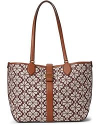 Kate Spade - Spade Flower Jacquard Medium Open Tote - Lyst