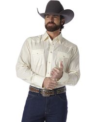 Wrangler - Sport Western Two Pocket Long Sleeve Snap Shirt - Lyst