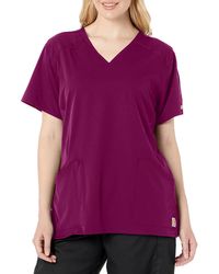Carhartt - Womens Multi-pocket V-neck Medical Scrubs Shirt - Lyst