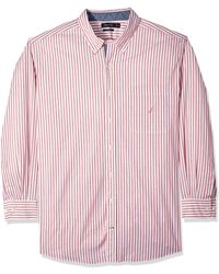 Nautica Long Sleeve Vertical Stripe Button Down Shirt
