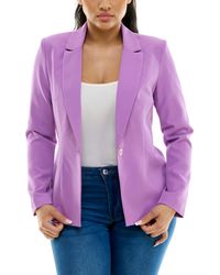 Nanette Lepore - Fully Lined One Button Blazer With Inner Beauty Binding Print - Lyst