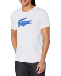 Lacoste - Contemporary Collection's Short Sleever Regular-fit Ultra Dry Croc Graphic Tee Shirt - Lyst