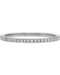 Fossil - All Stacked Up Stainless Steel Band Ring - Lyst