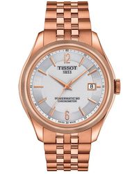 Tissot Prs 516 316l Stainless Steel Case With Rose Gold Pvd 