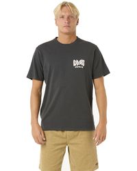 Rip Curl - T-shirt girocollo da uomo con logo Relaxed Fit - Lyst