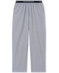 Emporio Armani - Classic Logo Elastic Waistband Pajama Pants - Lyst