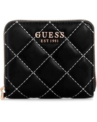 Guess In Love Denim Double Date Wallet in Denim/Silver (Blue) | Lyst