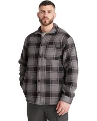 Timberland - Gritman Check Heavy-weight Fleece Shirt - Lyst