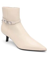 Ash - Britney Stylish Leather Ankle Boots With Chunky Heel & Side Zip Closure For Casual & Formal Wear - Lyst