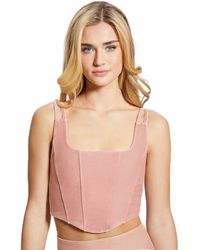 Guess - Washed Active Crop Top - Lyst