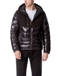 chevron quilted puffer jacket