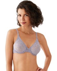Wacoal - Halo Lace Unlined Mid Coverage Underwire Bra - Lyst