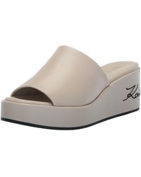 Karl Lagerfeld - Paris Calvina Mule Espadrille Wedge Sandal - Lyst