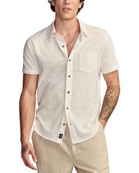 Lucky Brand - Linen Short Sleeve Button Up Shirt - Lyst
