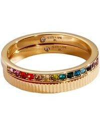 Alex And Ani Necklace Rainbow Ombre Pave Hoop Alex And Ani