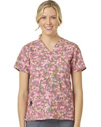 Carhartt - S V-neck Print Top Medical Scrubs Shirt - Lyst