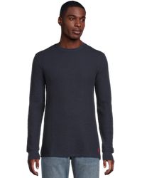 Polo Ralph Lauren - Premium Thermal Long Sleeve Crew Cruise Navy - Lyst