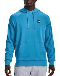 Under Armour - S Rival Fleece Hoodie Blue6 Xs - Lyst