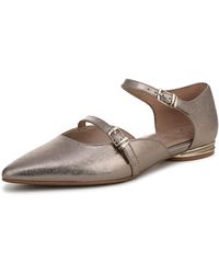 Naturalizer - Harmony Mary Jane Flat Patina Pewter Leather 7.5 W - Lyst