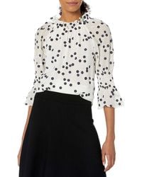 love triangle floral embroidered long sleeve dress in white