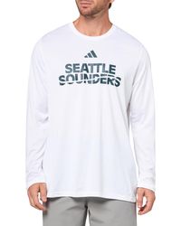 adidas - Tall Size Pre-game Long Sleeve T-shirt - Lyst