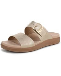 Dr. Scholls - Dr. Scholl's S All Time Slide Sandal Golden Sand Metallic 7.5 M - Lyst