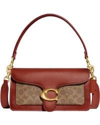 COACH - Coated Canvas Signature Tabby Shoulder Bag 26 Tan Rust One Size - Lyst
