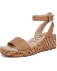 Naturalizer - Soul S Gloria Espadrille Wedge Sandal Cookie Dough Brown 7 W - Lyst
