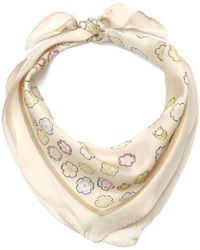 COACH - Tea Rose Printed Silk Diamond - Lyst