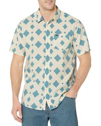 Volcom - Regular Grit Dala Sleeve Classic Fit Printed Button Down Shirt - Lyst