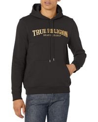 True Religion - Brand Jeans Antique Zip Up Logo Hoody - Lyst