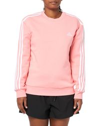 adidas - Essentials 3-stripes Fleece Sweatshirt - Lyst