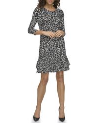 Tommy Hilfiger - 3/4 Sleeve Jersey Flounce Hem - Lyst