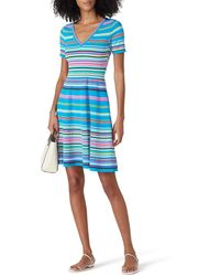 MILLY - Rent The Runway Pre-loved Micro Stripe Dress - Lyst