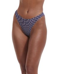 Gottex - Flirtt Midnight Magic 's Multicolor Geometric Abstract Print Bikini Bottom With Mid-rise Pant Back Coverage - Lyst