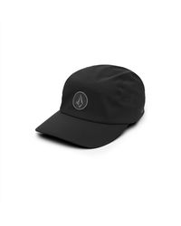 Volcom - Stone Tech Delta Water Resistant Adjustable Camper Hat Black One Size - Lyst