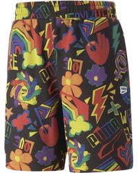 PUMA - Downtown Pride All Over Print 8" Shorts - Lyst