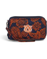 Vera Bradley - Cotton Collegiate All In One Crossbody Purse With Rfid Protection - Lyst