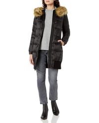 7 for all mankind red faux fur coat